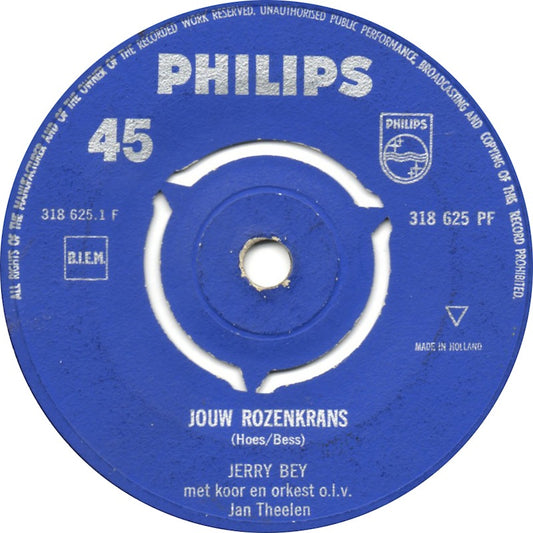 Jerry Bey - Rozen Van Een Tuchthuisboef 10161 Vinyl Singles VINYLSINGLES.NL