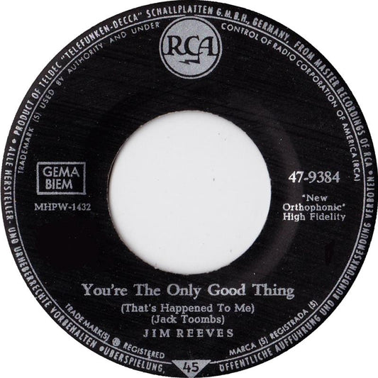 Jim Reeves - You're The Only Good Thing 13521 Vinyl Singles VINYLSINGLES.NL
