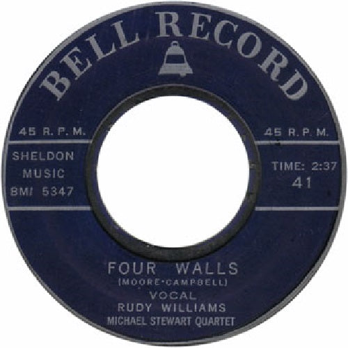 Jimmy Leyden Rudy Williams - Four Walls 16261 Vinyl Singles Goede Staat