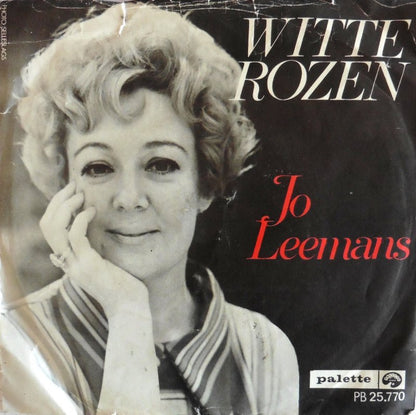 Jo Leemans - Witte Rozen Vinyl Singles Vinyl Very Good (VG) <br> Hoes Good Plus (G+)