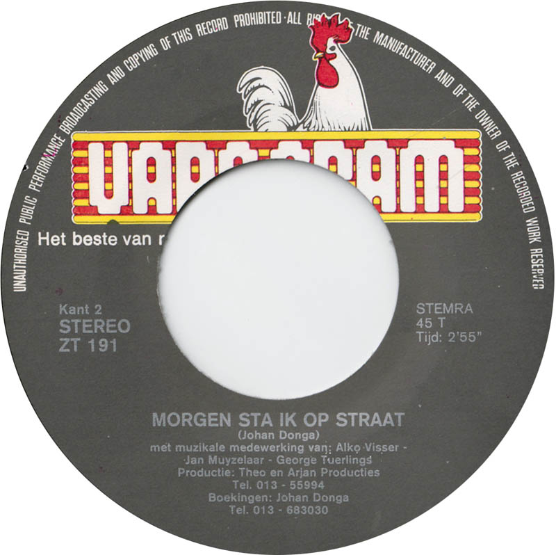 Johan Donga - Dit Gaat Te Vèr Vinyl Singles Vinyl (VG) <br> Hoes (G+)