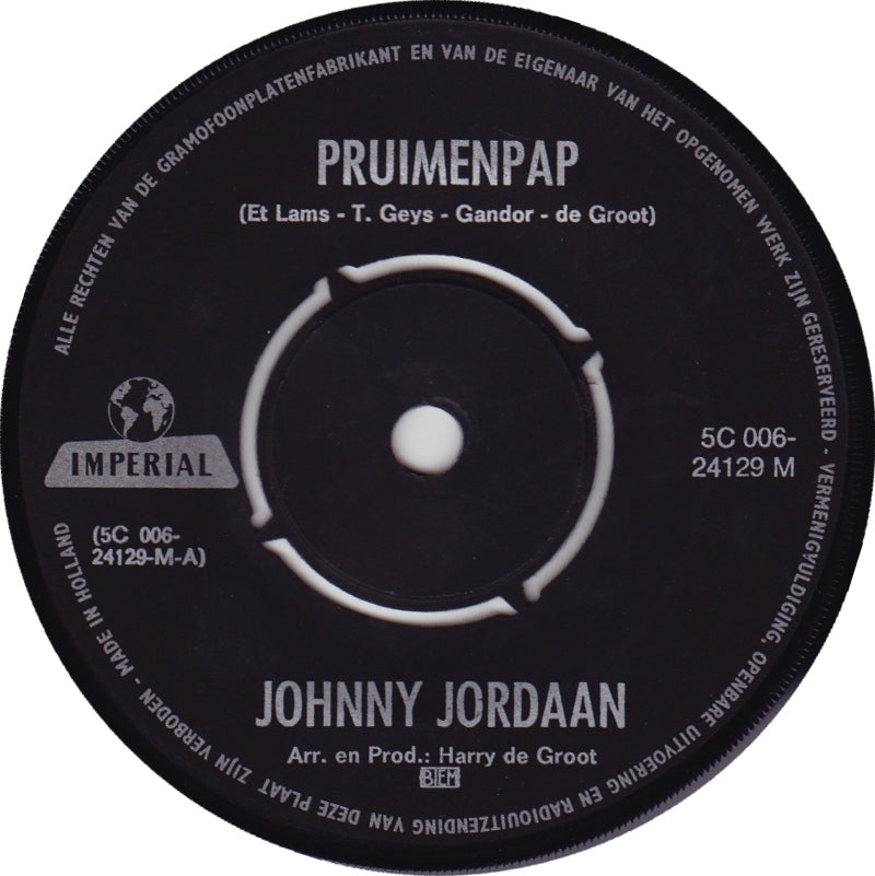 Johnny Jordaan - Pruimenpap 16915 Vinyl Singles VINYLSINGLES.NL
