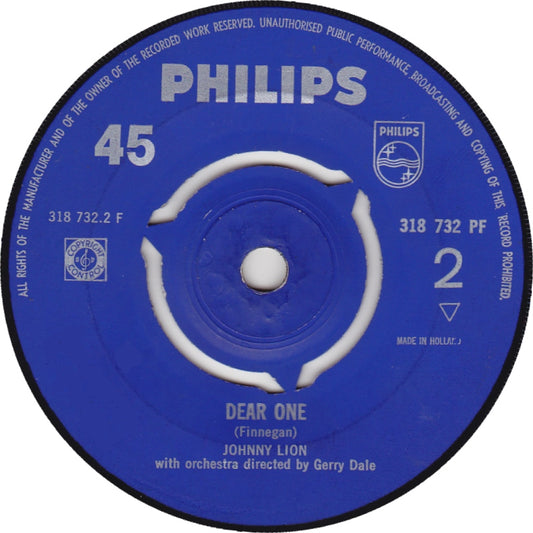 Johnny Lion - Ginny Come Lately Vinyl Singles Media: VG+ / Sleeve: G+ "VINYLSINGLES.NL"