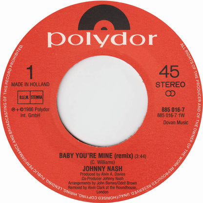 Johnny Nash - Baby You're Mine 14949 30537 Vinyl Singles VINYLSINGLES.NL