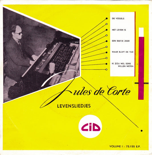 Jules de Corte - Levensliedjes Volume I 29605 Vinyl Singles EP Vinyl Very Good (VG) <br> Hoes Good Plus (G+)