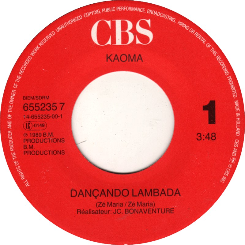 Kaoma - Dancando Lambada 39393 Vinyl Singles Goede Staat