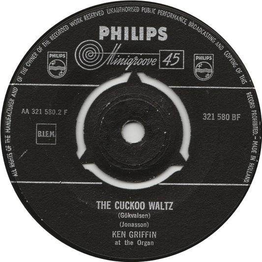 Ken Griffin At The Organ - You Can't Be True Dear Vinyl Singles Vinyl Zeer Goed / Hoesje Goed "VINYLSINGLES.NL"