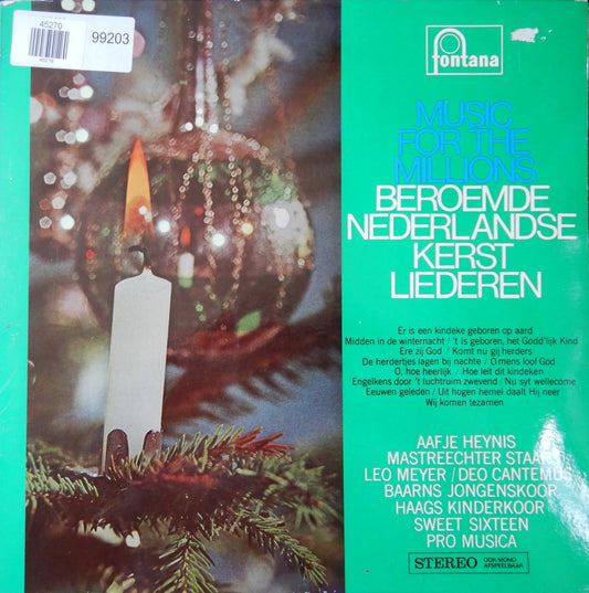 Various - Beroemde Nederlandse Kerstliederen (LP) 45270 Vinyl LP VINYLSINGLES.NL