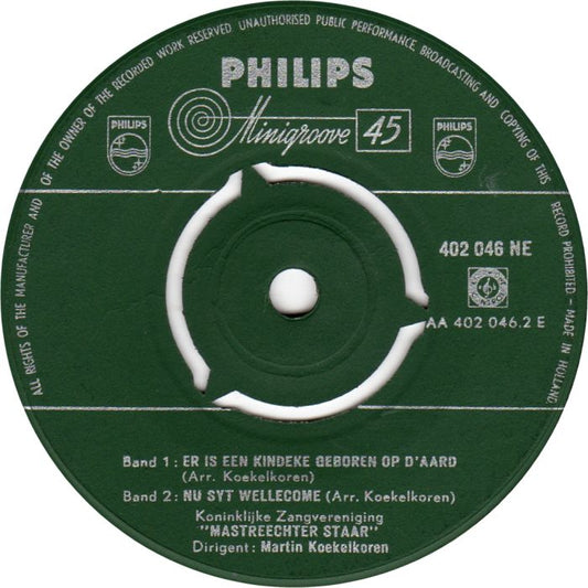 Mastreechter Staar - Stille Nacht Heilige Nacht Vinyl Singles EP Vinyl Zeer Goed / Hoesje Generic "VINYLSINGLES.NL"