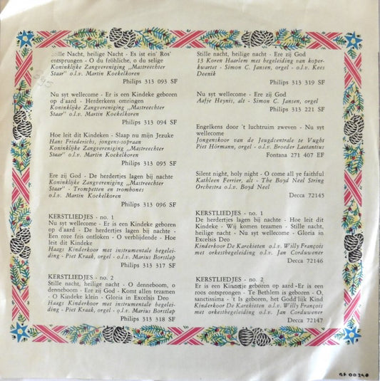 Koninklijke Zangvereniging Mastreechter Staar - Vrolijk Kerstfeest Vinyl Singles Vinyl Zeer Goed / Hoesje Goed "VINYLSINGLES.NL"