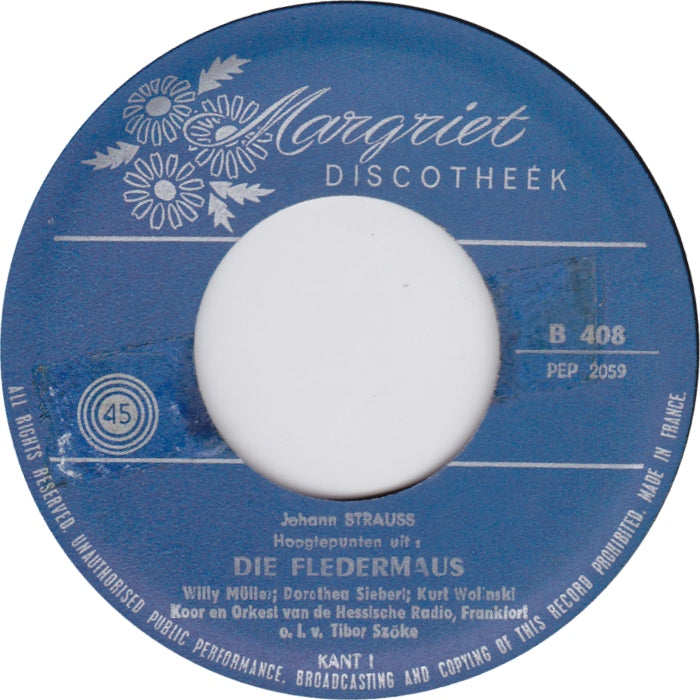 Johann Strauss - Die Fledermaus (EP) 18524 Vinyl Singles EP VINYLSINGLES.NL