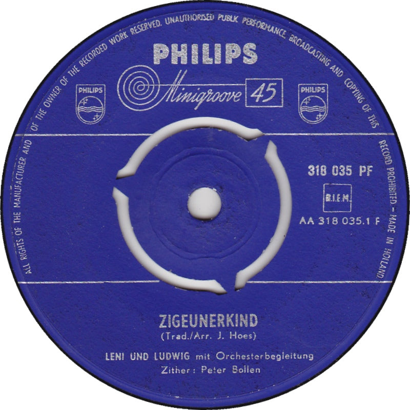 Leni Und Ludwig - Zigeunerkind Vinyl Singles VINYLSINGLES.NL