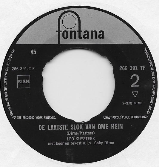 Leo Kuysters - Moeder Pas Goed Op Je Dochter Vinyl Singles Vinyl Zeer Goed / Hoesje Generic "VINYLSINGLES.NL"