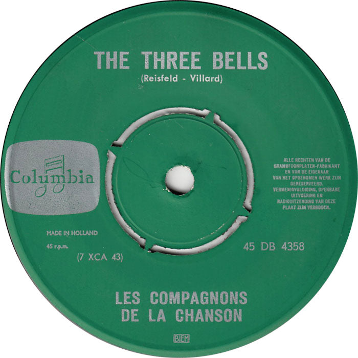 Compagnons De La Chanson - The Three Bells 14730 Vinyl Singles Goede Staat