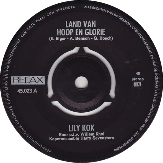 Lily Kok - Land Van Hoop En Glorie 16514 Vinyl Singles VINYLSINGLES.NL