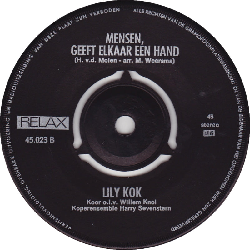 Lily Kok - Land Van Hoop En Glorie 16514 Vinyl Singles VINYLSINGLES.NL