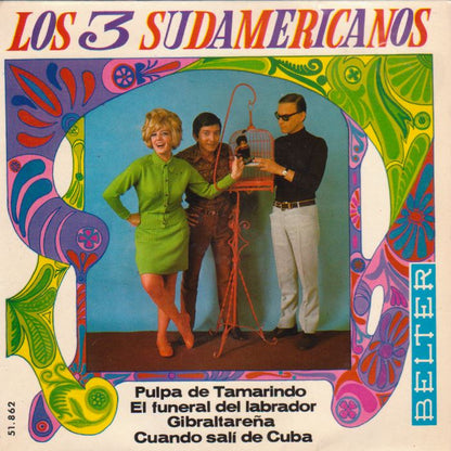 Los 3 Sudamericanos - Cuando Sali De Cuba (EP) 31000 Vinyl Singles EP Goede Staat