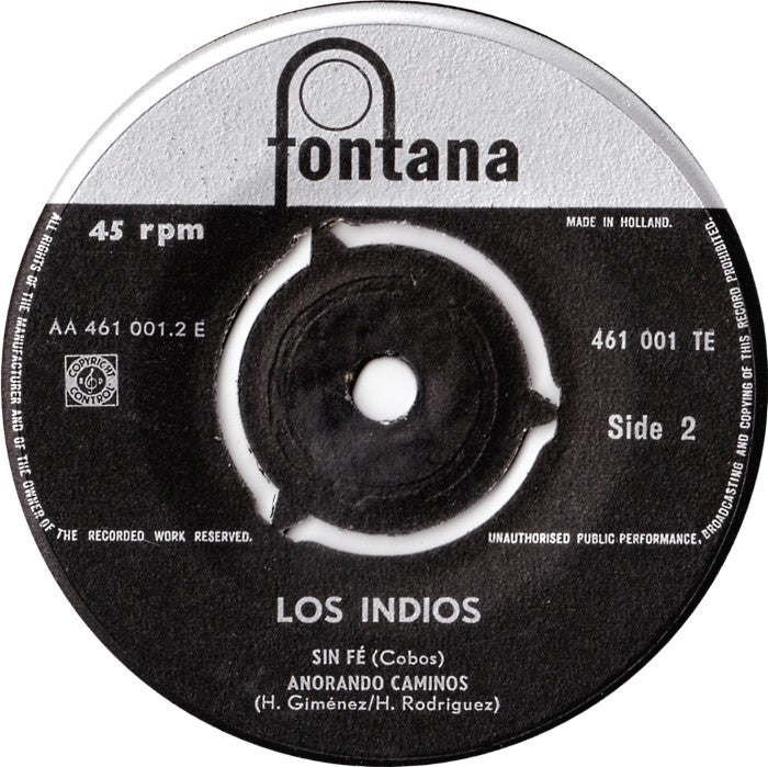 Los Indios - Alma Llanera (EP) Vinyl Singles EP VINYLSINGLES.NL