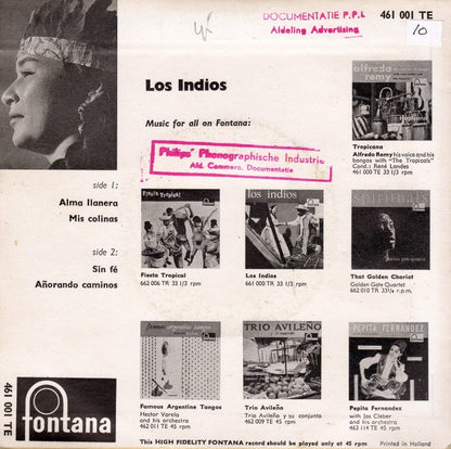Los Indios - Alma Llanera (EP) Vinyl Singles EP VINYLSINGLES.NL