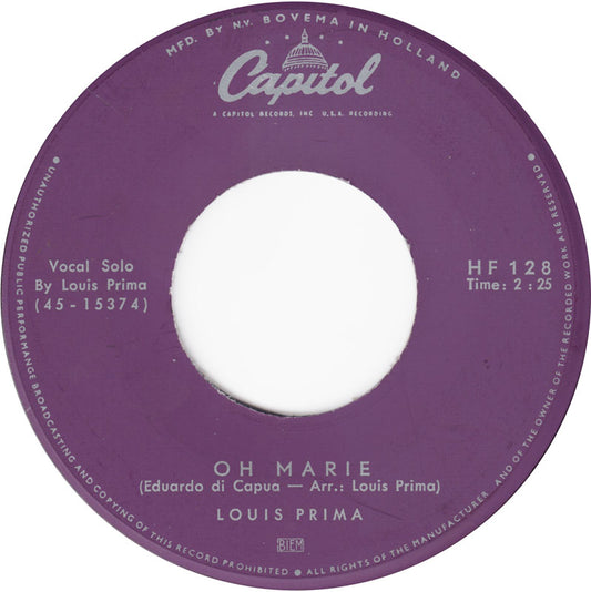 Louis Prima - Oh Marie 13463 Vinyl Singles Goede Staat