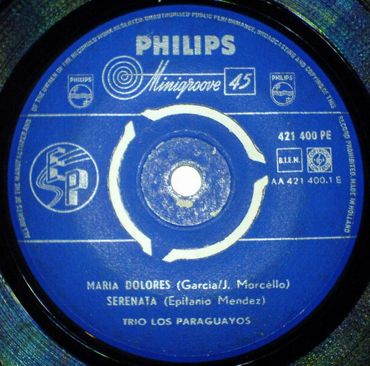 Trio Los Paraguayos - Maria Dolores (EP) 02215 Vinyl Singles EP VINYLSINGLES.NL