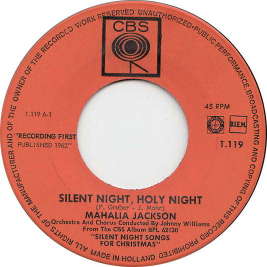 Mahalia Jackson ‎- Silent Night, Holy Night