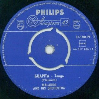 Malando And His Orchestra - Guapita Vinyl Singles Vinyl Very Good (VG) <br> Hoes Good Plus (G+)