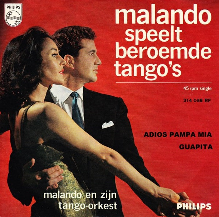 Malando En Zijn Tango-Orkest - Malando Speelt Beroemde Tango's Vinyl Singles Vinyl Very Good (VG) <br> Hoes Good Plus (G+)