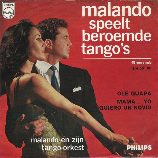 Malando En ZIjn Tango-Orkest - Ole Guapa Vinyl Singles Vinyl (VG) <br> Hoes (G+)
