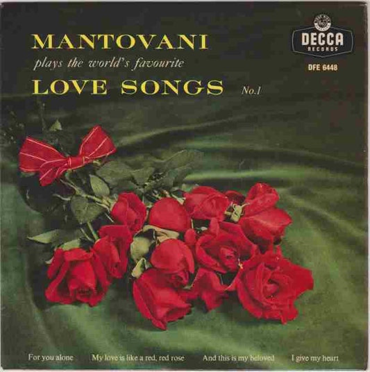 Mantovani And His Orchestra - Mantovani Plays The World's Favourite Love Songs No. 1 (EP) 14823 Vinyl Singles EP VINYLSINGLES.NL