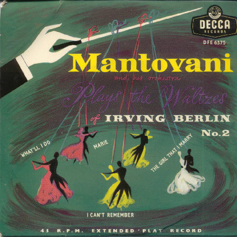 Mantovani And His Orchestra - Mantovani Plays The Waltzes Of Irving Berlin No.2 (EP) Vinyl Singles EP VINYLSINGLES.NL
