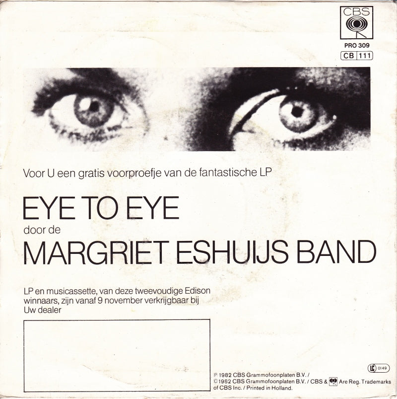 Margriet Eshuijs Band - Eye To Eye Vinyl Singles VINYLSINGLES.NL
