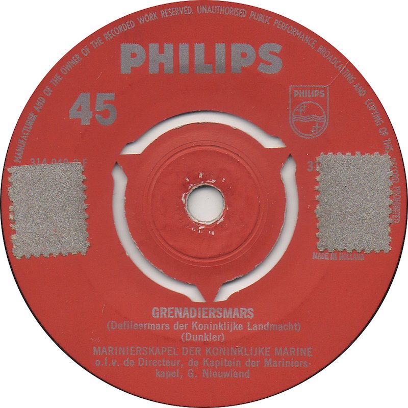 Marinierskapel Der Koninklijke Marine - Mariniers Op Mars 29227 Vinyl Singles VINYLSINGLES.NL
