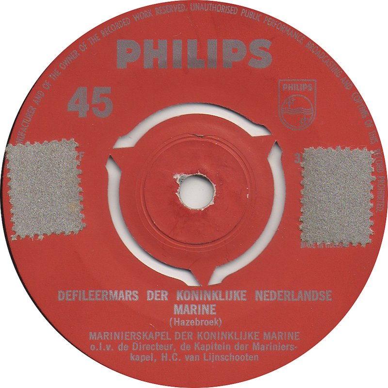 Marinierskapel Der Koninklijke Marine - Mariniers Op Mars Vinyl Singles Vinyl Very Good (VG) <br> Hoes Good Plus (G+)