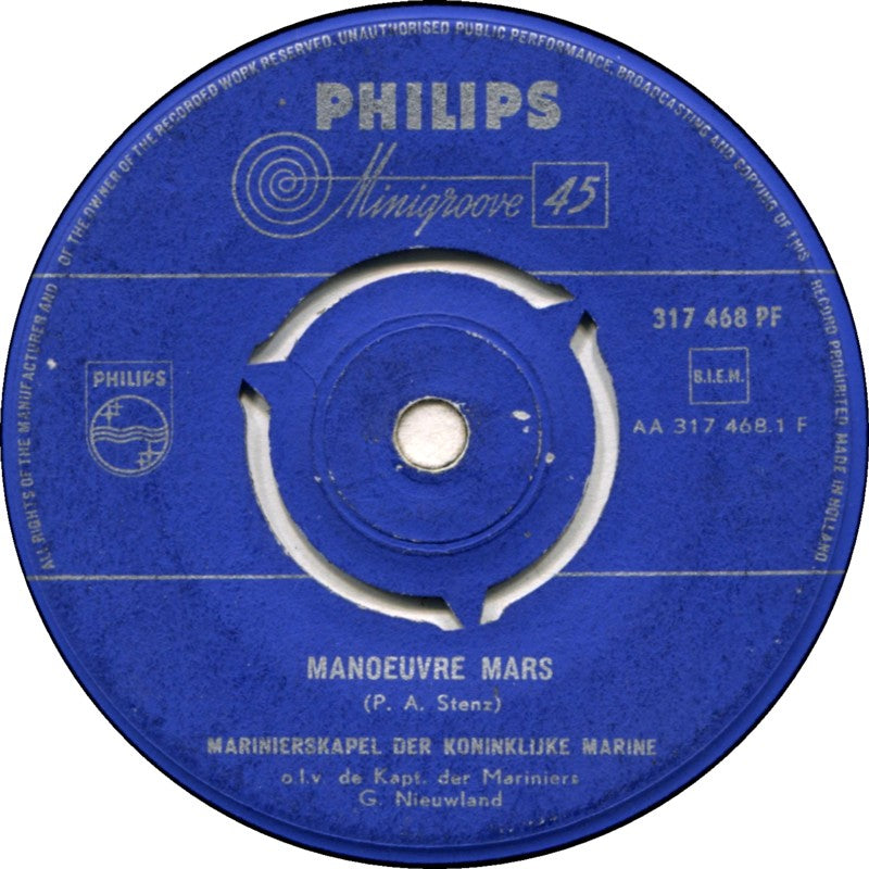 Marinierskapel der Koninklijke Marine - Manouvre Mars Vinyl Singles VINYLSINGLES.NL