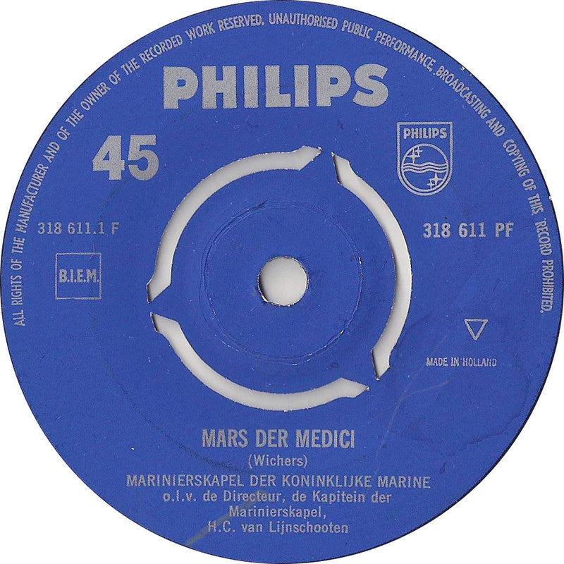 Marinierskapel der Koninklijke Marine - Mars Der Medici 32264 Vinyl Singles VINYLSINGLES.NL