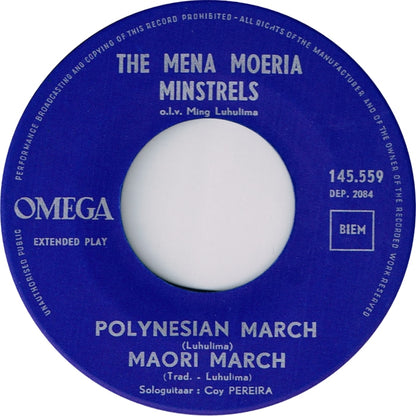 Mena Moeria Minstrels O.l.v Ming Luhulima - Marching With The Mena Moeria Minstrels (EP) 15181 Vinyl Singles EP VINYLSINGLES.NL