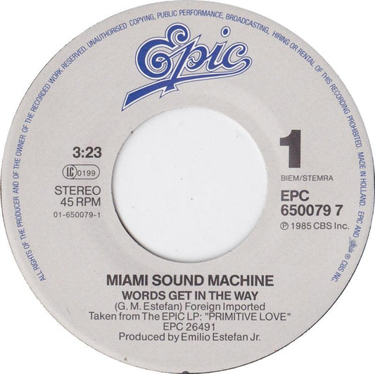 Miami Sound Machine - Words Get In The Way