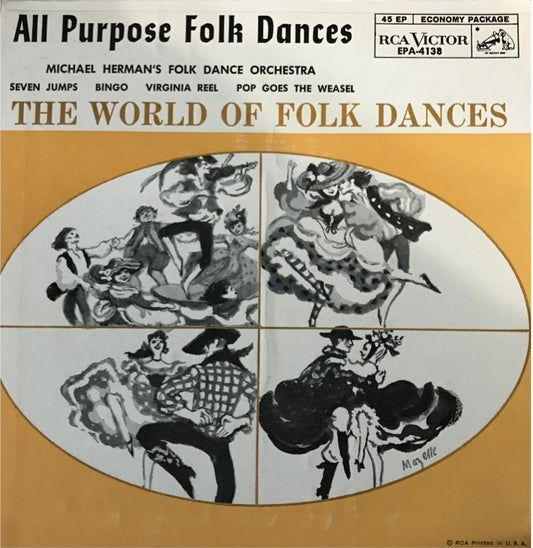 Michael Herman's Folk Dance Orchestra - La Raspa And Other Folk Dances (EP) 07486 Vinyl Singles EP Goede Staat