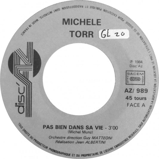 Michèle Torr - Pas Bien Dans Sa Vie