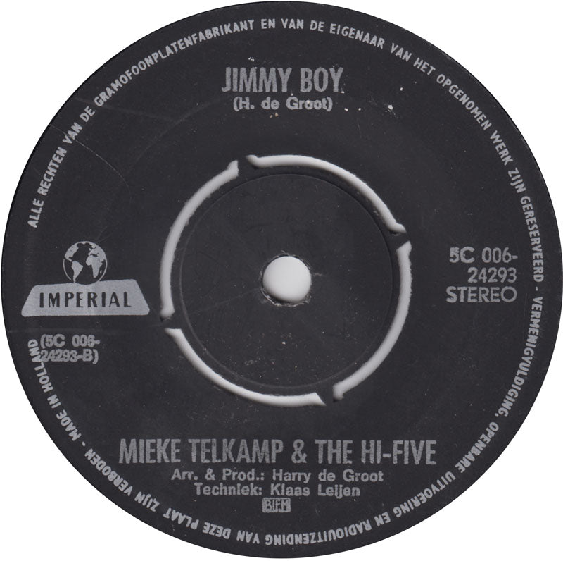 Mieke Telkamp En De Hi-Five - Waarheen, Waarvoor Vinyl Singles VINYLSINGLES.NL