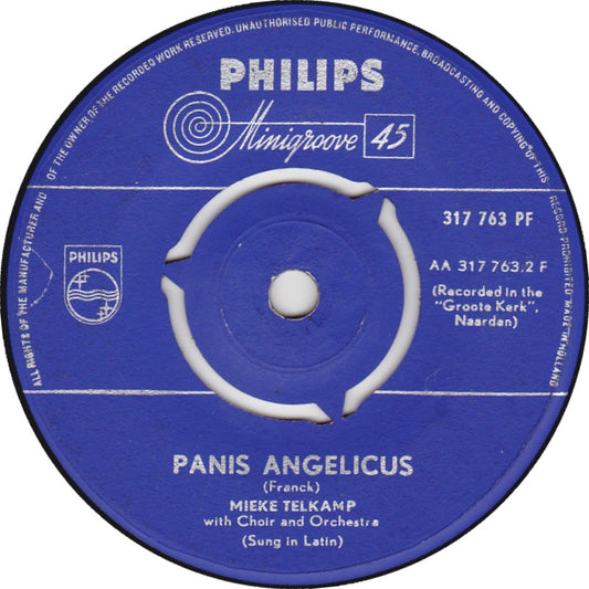 Mieke Telkamp - Ave Maria 30882 Vinyl Singles Vinyl Zeer Goed / Hoesje Generic "VINYLSINGLES.NL"