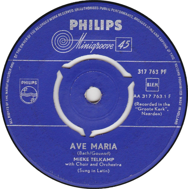 Mieke Telkamp - Ave Maria 13430 13430 05220 30882 Vinyl Singles VINYLSINGLES.NL