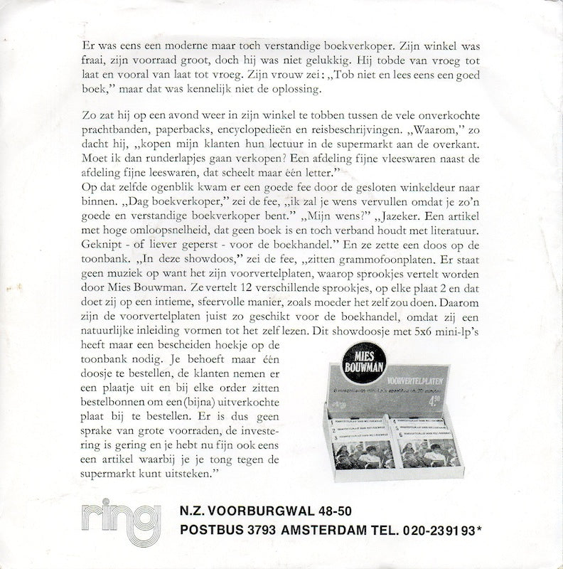 Mies Bouwman - Wou U Wat Zeggen Vinyl Singles VINYLSINGLES.NL