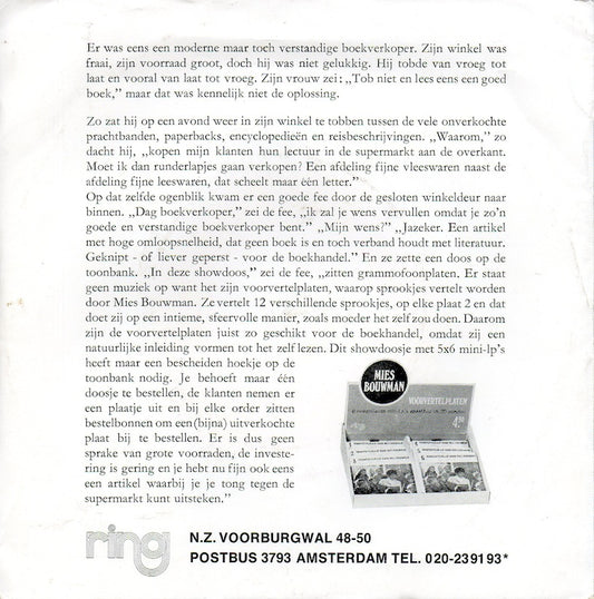 Mies Bouwman - Wou U Wat Zeggen 23665