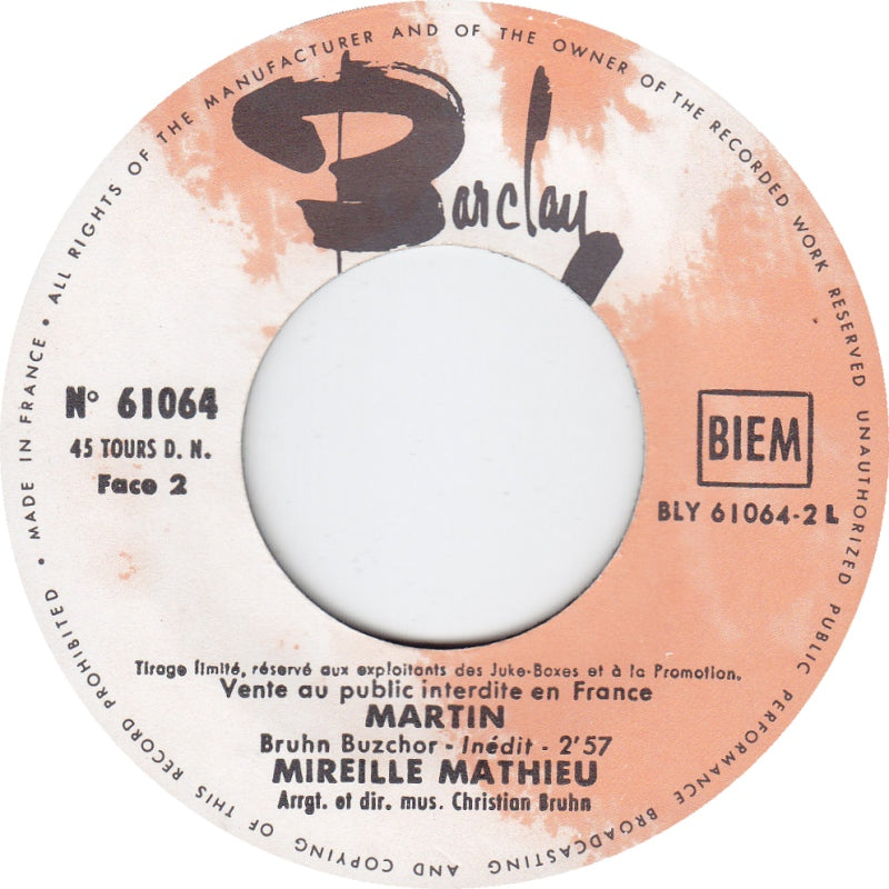 Mireille Mathieu - Hinter Den Kulissen Von Paris 30691 34917 Vinyl Singles VINYLSINGLES.NL