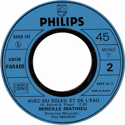 Mireille Mathieu - La Chanson Des Souvenirs Vinyl Singles Vinyl Very Good (VG) <br> Hoes Good Plus (G+)