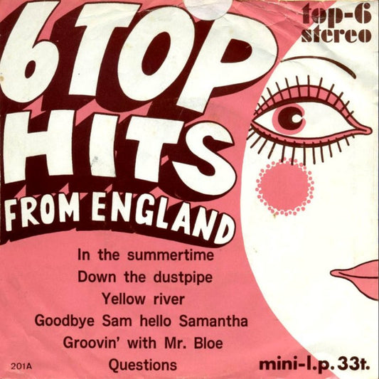Various - * Top Hits From England Vinyl Singles Vinyl Very Good (VG) <br> Hoes Good Plus (G+)
