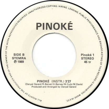 Danyel Gerard - Pinoke Vinyl Singles Vinyl Very Good (VG) <br> Hoes Good Plus (G+)