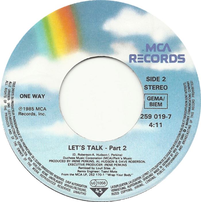 One Way - Let's Talk 29305 Vinyl Singles Goede Staat